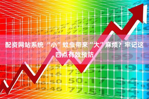 配资网站系统 “小”蚊虫带来“大”麻烦？牢记这四点有效预防