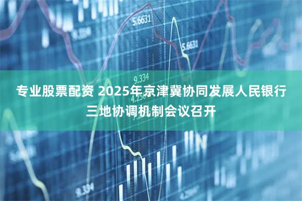 专业股票配资 2025年京津冀协同发展人民银行三地协调机制会议召开